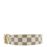 Louis Vuitton Damier Azur LV Initiales Belt White