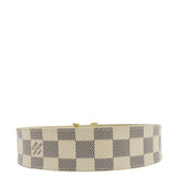 Louis Vuitton Damier Azur LV Initiales Belt White