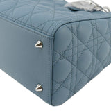 Christian Dior Lady Dior Medium Leather Shoulder Bag Sky Blue