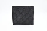 Gucci Compact Bifold Wallet in Black Canvas