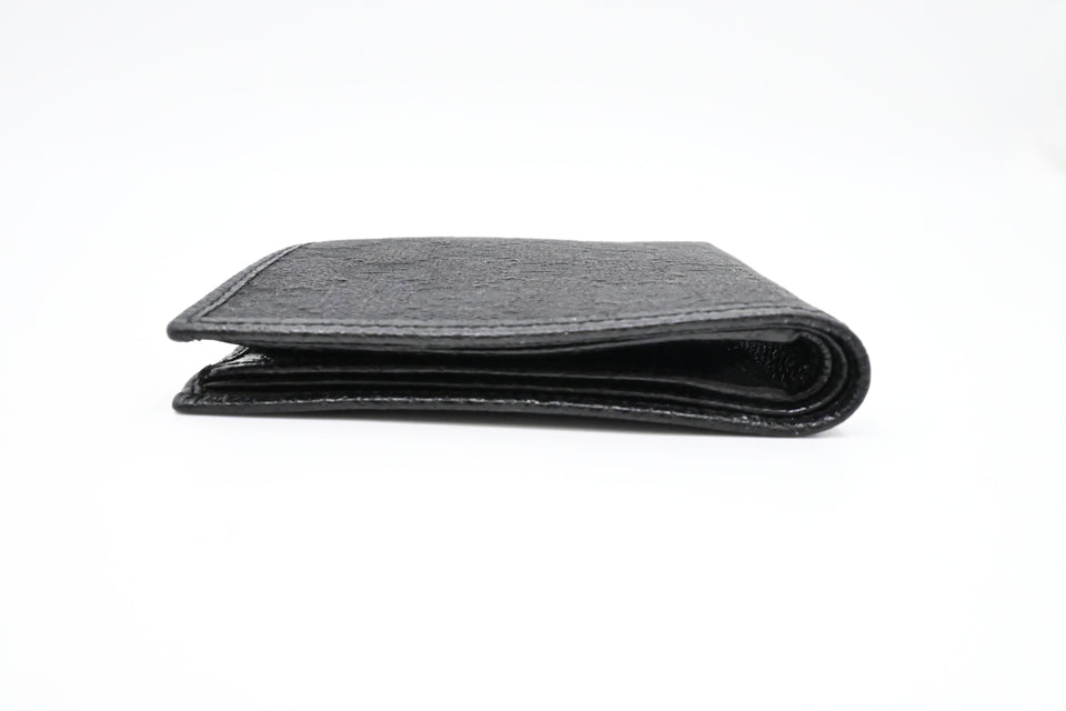 Gucci Compact Bifold Wallet in Black Canvas