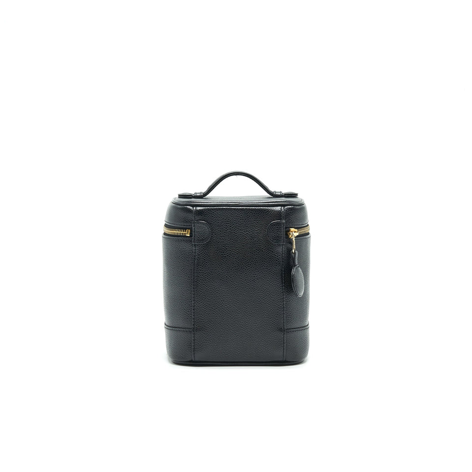 Chanel Vintage Vanity Case Caviar Black