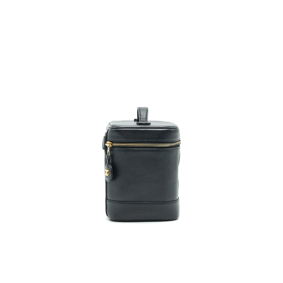 Chanel Vintage Vanity Case Caviar Black