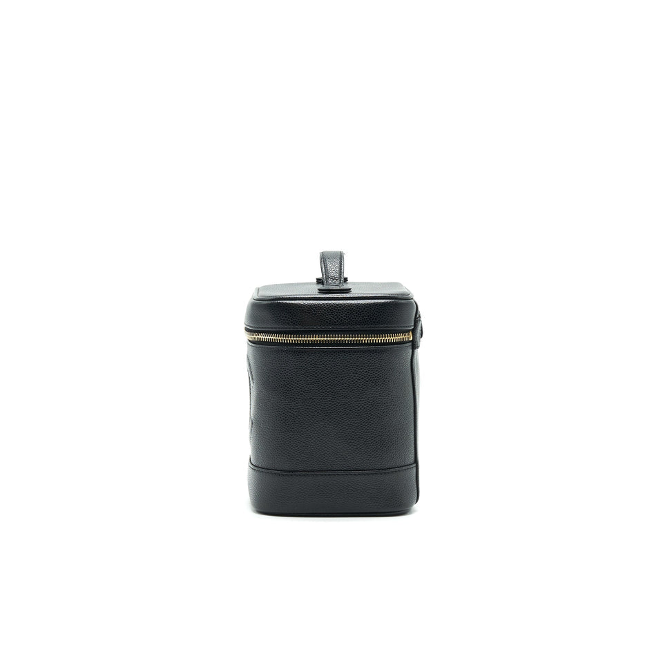 Chanel Vintage Vanity Case Caviar Black