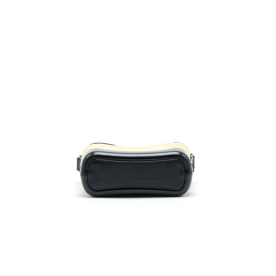 Chanel SMALL GABRIELLE HOBO BAG BEIGE/BLACK