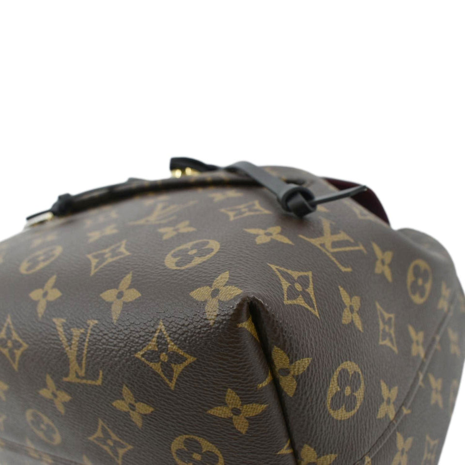 Louis Vuitton Montsouris NM Monogram Canvas Leather Backpack Bag Black