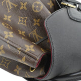 Louis Vuitton Montsouris NM Monogram Canvas Leather Backpack Bag Black
