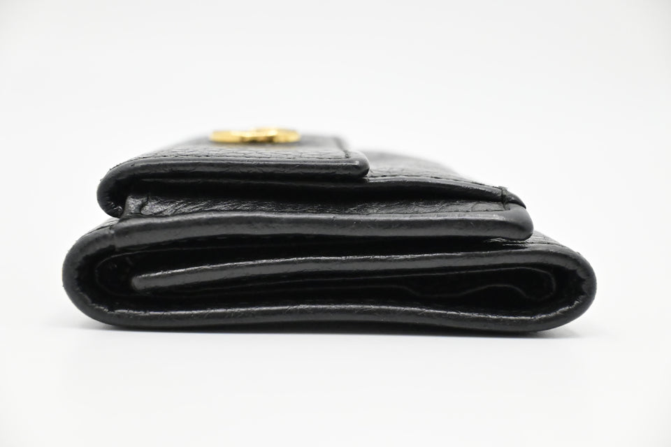 Gucci Compact Wallet in Black Leather