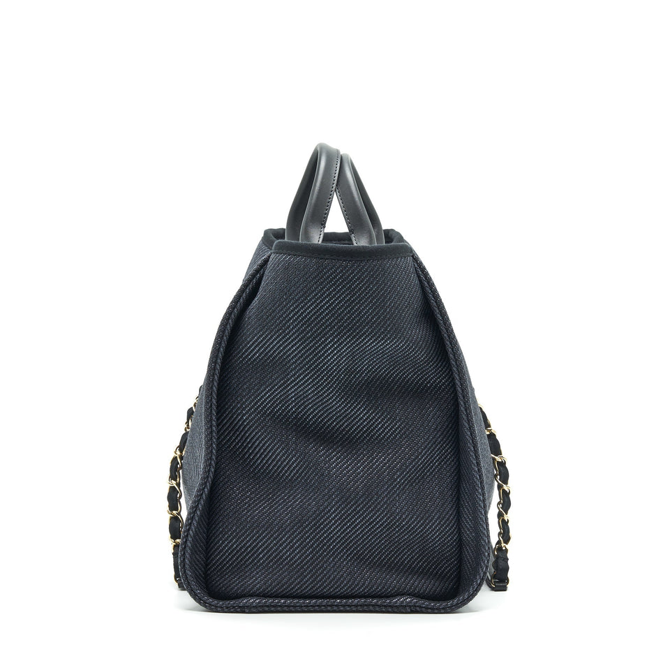 Chanel Medium Deauville Tote In Black
