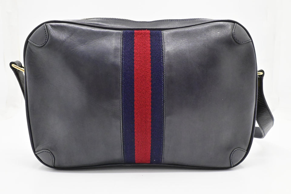 Gucci Crossbody in Navy Blue Leather