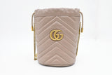 Gucci Mini Bucket Bag in Clay Quilted Leather