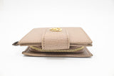 Gucci Compact Wallet in Beige Leather