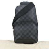 Louis Vuitton Avenue Sling Damier Graphite Backpack Bag Black