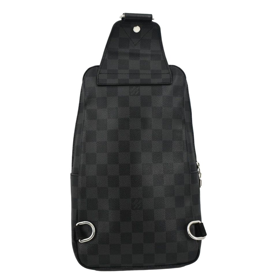 Louis Vuitton Avenue Sling Damier Graphite Backpack Bag Black