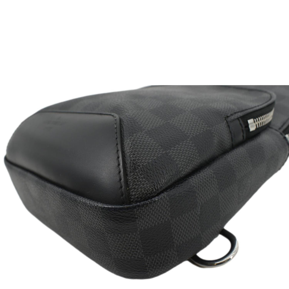 Louis Vuitton Avenue Sling Damier Graphite Backpack Bag Black