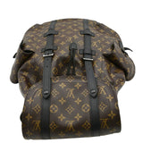 Louis Vuitton Christopher MM Monogram Macassar Canvas Backpack Bag Brown