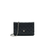 Chanel Caviar Wallet on Chain Black