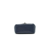 Chanel Mini Square Caviar Navy  serial 18