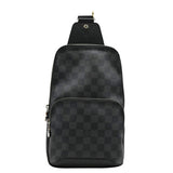 Louis Vuitton Avenue Sling Damier Graphite Backpack Bag Black