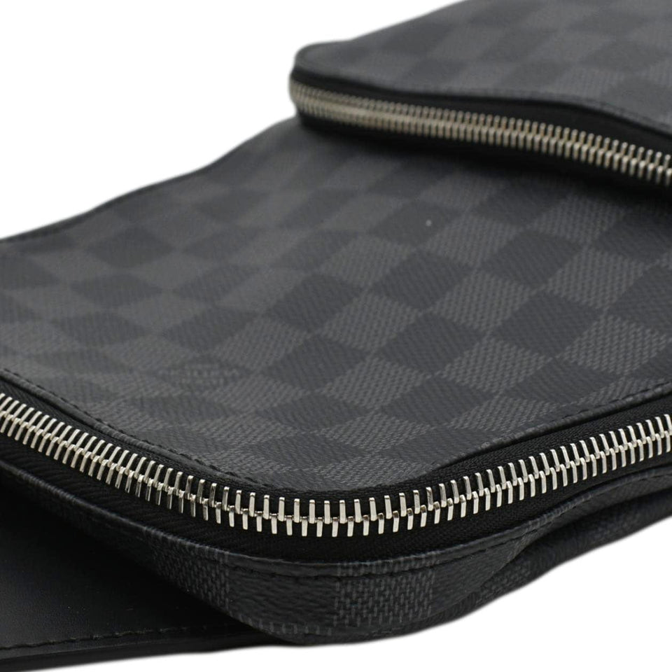 Louis Vuitton Avenue Sling Damier Graphite Backpack Bag Black