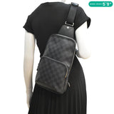 Louis Vuitton Avenue Sling Damier Graphite Backpack Bag Black
