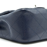 Chanel Mini Square Caviar Navy  serial 18