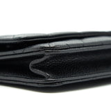Chanel Caviar Wallet on Chain Black