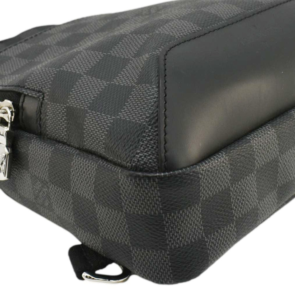 Louis Vuitton Avenue Sling Damier Graphite Backpack Bag Black
