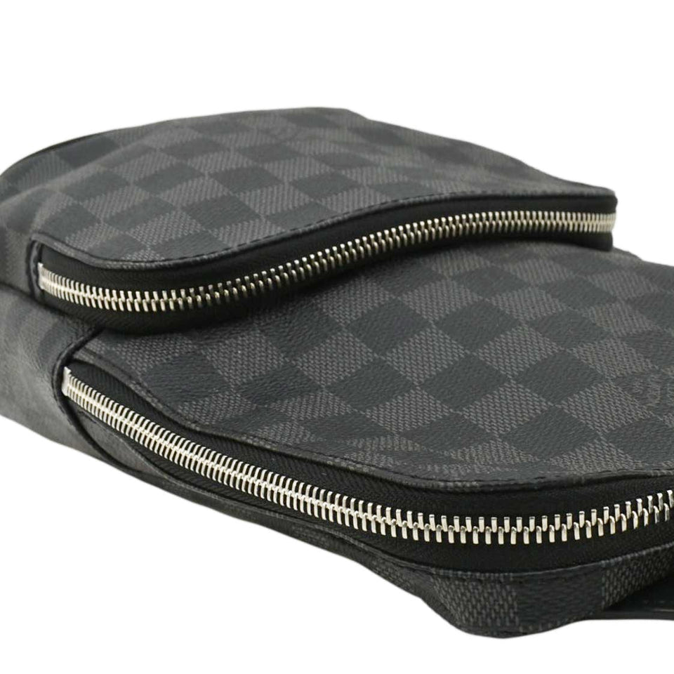 Louis Vuitton Avenue Sling Damier Graphite Backpack Bag Black