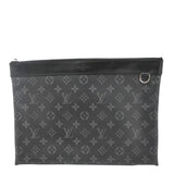 Louis Vuitton Monogram Eclipse Pouch Clutch Bag Black