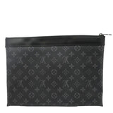 Louis Vuitton Monogram Eclipse Pouch Clutch Bag Black