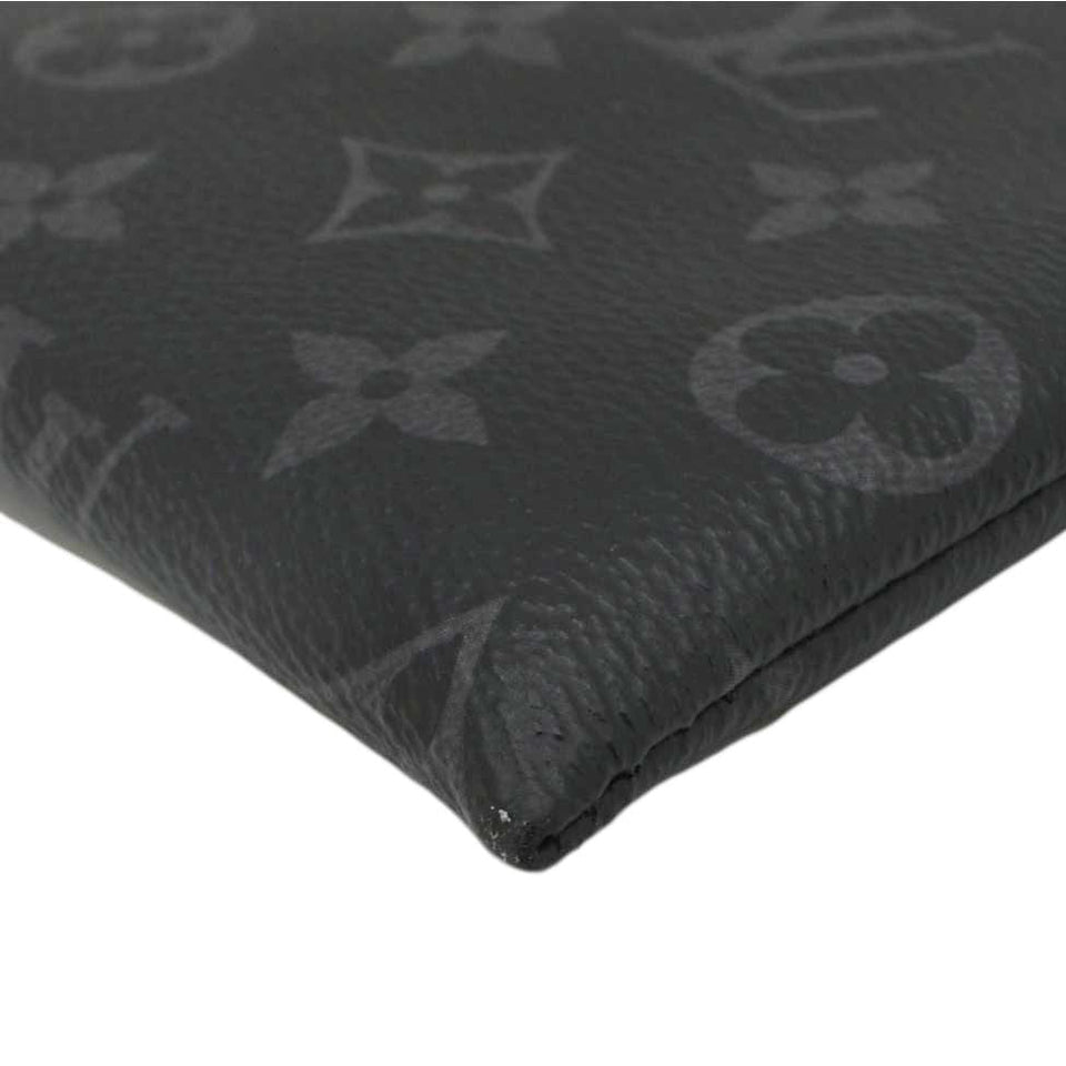 Louis Vuitton Monogram Eclipse Pouch Clutch Bag Black