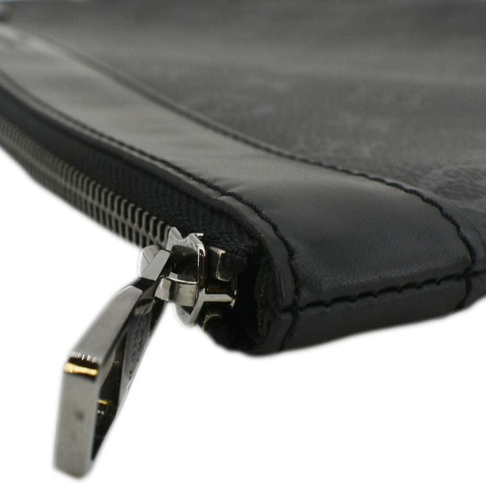 Louis Vuitton Monogram Eclipse Pouch Clutch Bag Black