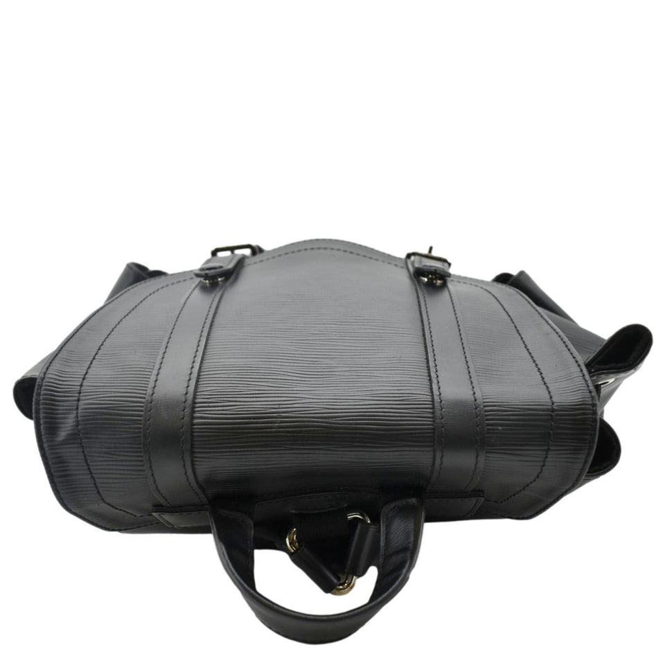 Louis Vuitton Christopher Epi Leather Backpack Bag Black