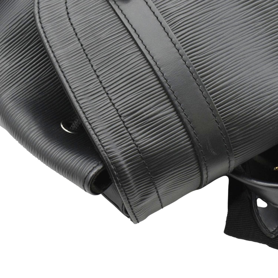 Louis Vuitton Christopher Epi Leather Backpack Bag Black