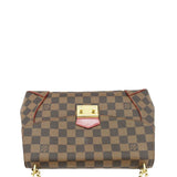 Louis Vuitton Caissa Chain Damier Ebene Clutch Shoulder Bag Brown