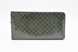 Gucci Long Zippy Wallet in Green Patent Guccissima Leather