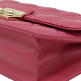 Christian Dior Miss Dior Promenade Cannage Quilted Leather Crossbody Bag Fuchsia