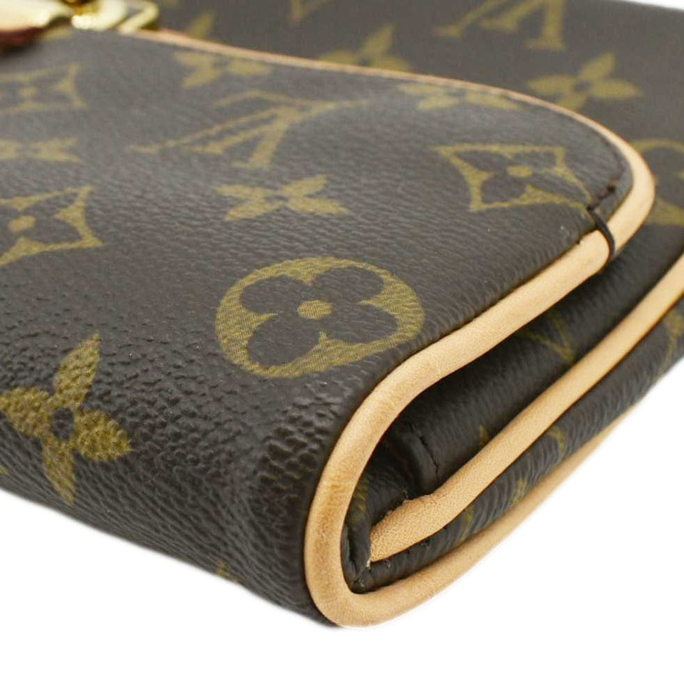 Louis Vuitton Sofia Coppola Monogram Canvas Clutch Brown