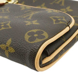Louis Vuitton Sofia Coppola Monogram Canvas Clutch Brown