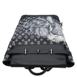 Louis Vuitton Steamer Savane Monogram Chapman Canvas Backpack Bag Navy Blue