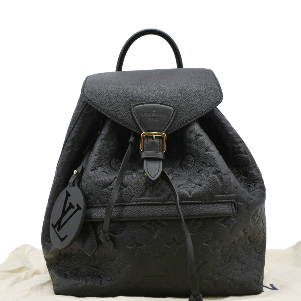 Louis Vuitton Montsouris PM Monogram Empreinte Backpack Black