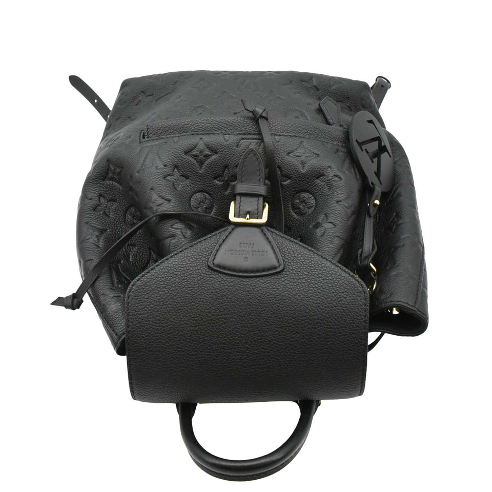 Louis Vuitton Montsouris PM Monogram Empreinte Backpack Black