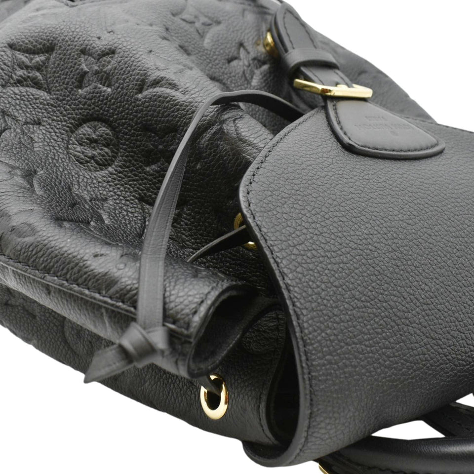Louis Vuitton Montsouris PM Monogram Empreinte Backpack Black