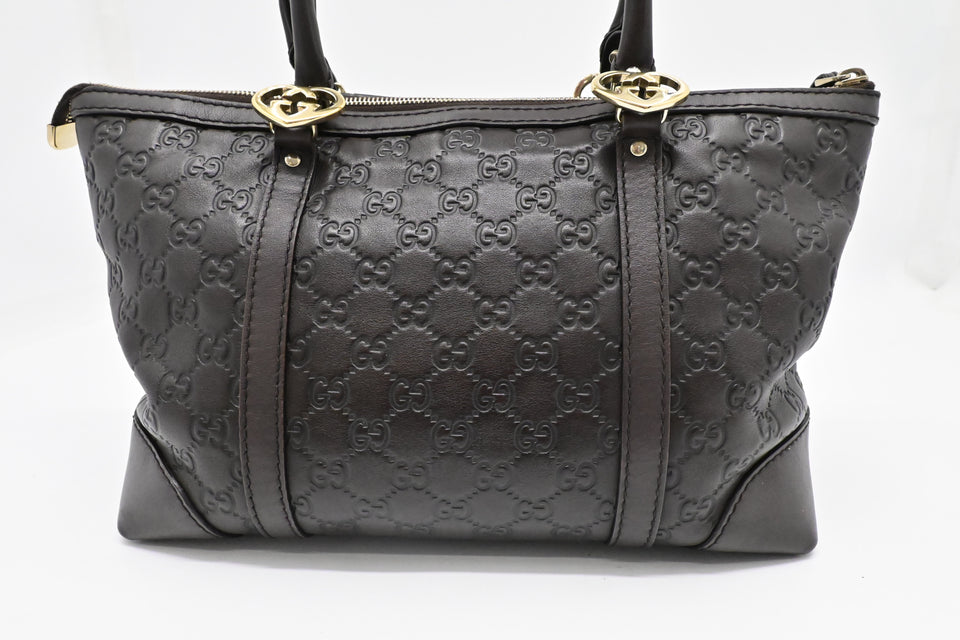Gucci Handbag in Brown Guccissima Leather