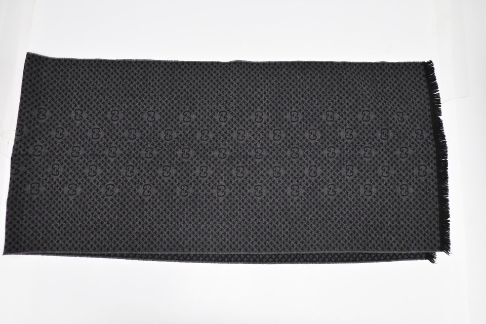 Gucci Scarf in Black & Gray Wool