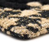 Chanel Tweed CC Logo Pouch Beige/Black