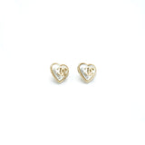 Chanel 22c giant heart earring