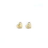 Chanel 22c light gold tone heart earring