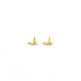 Chanel Round CC Gold tone earrings